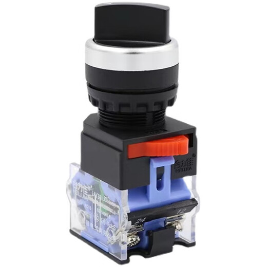 Helijia rotary button switch LA38-11X2 two-speed and three-speed selector switch transfer switch 22MM aperture upgraded 2-speed rotary switch