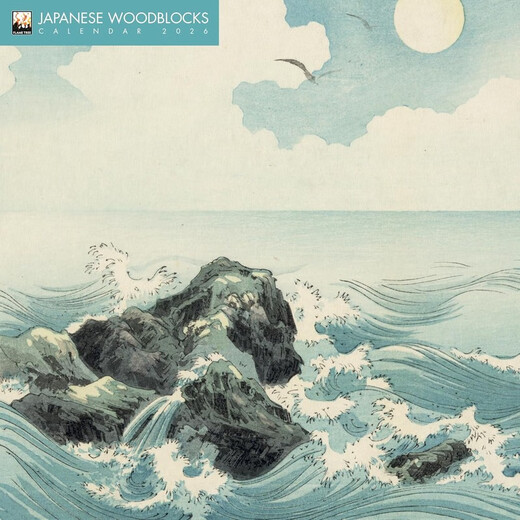 Spot Ukiyo-e 2026 Wall Calendar Japanese Woodblocks English Original Imported Art Calendar Japanese Woodblocks Wall Calendar 2026 (Art