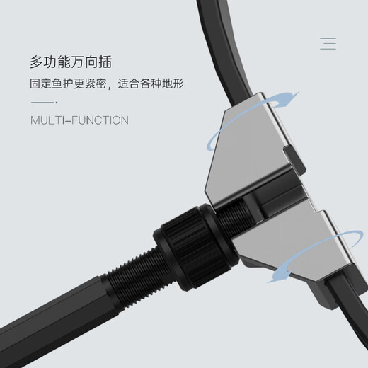 Leichen fish protection new fishing net bag round rubberized thickened anti-hanging quick-drying small black pit fish fishing protection bag 35cm 2m XR-918A Black Warrior