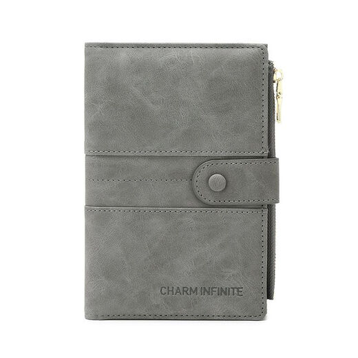 New new certificate bag anti-theft brush RFID passport clip zipper buckle folder multi-function travel passport bag pink