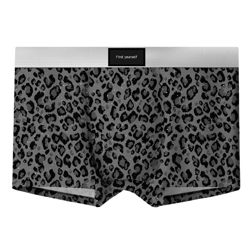 Victorias Stil Leopard Print Star Ice Silk Herren Unterwäsche Schnell trocknen atmungsaktiv