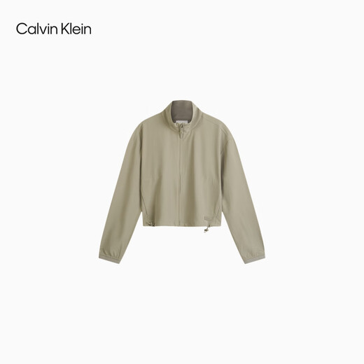 
Calvin KleinCK sports new women's drawstring hem casual stand collar loose short sports jacket GWSO official flagship PCZ-Laurel Brown XXS