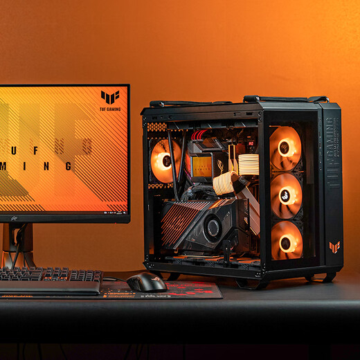 ASUS TUF family bucket Ultra7 265K/RTX5080TUF host RTX5070Ti graphics card GTA6 e-sports game live design rendering DIY assembly computer complete machine with one 265K+RTX5070TUF