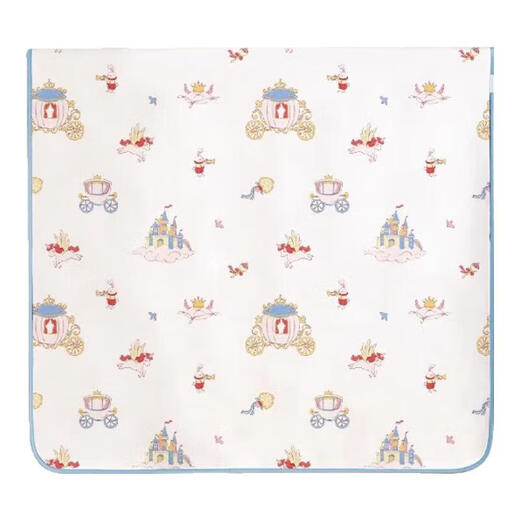 AIBEDILA baby diaper pad pure cotton type A waterproof breathable washable large size aunt care children overnight diaper mattress type A pure cotton-80*100cm-Dream Carriage