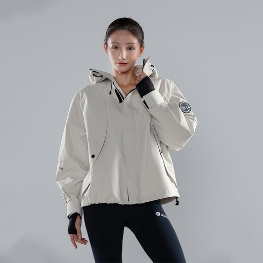 Monster Guardians Guardians Frauen Frühling und Herbst Outdoor Soft Shell Sports Jacke Beige_beige M.