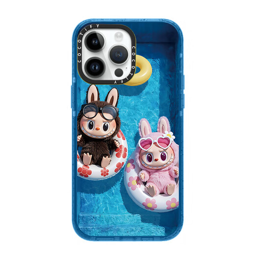Japanese and Korean ins style niche magnetic absorption suitable for iPhone Apple 12promax mobile phone case 14promax/13pro/ 2CASE-[CS#15686 Sleeping Rabubo]- iPhone 16 Pro Max