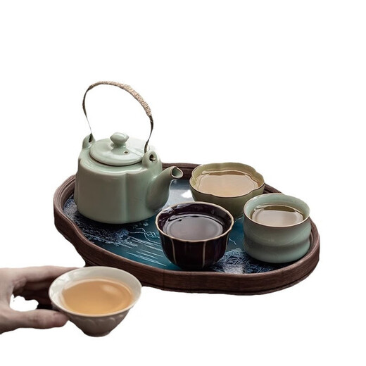 Lanxiangjian souvenir host tea cup tea set retirement souvenir event meeting business gift birthday gift men tea set 1 JD Logistics