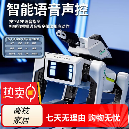 Bordes Kinder KI Fernbedienung Roboter Toys Jungen Intelligenter schwarzer Technologie Dialog kleines elektrisches Spielzeug Geburtstagsgeschenk 8002 Halten Handyhund Halten