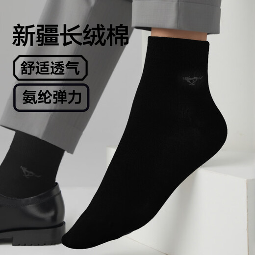 七匹狼【10A抗菌】袜子男春夏百搭男袜透气棉袜商务休闲中筒袜 混色 6双