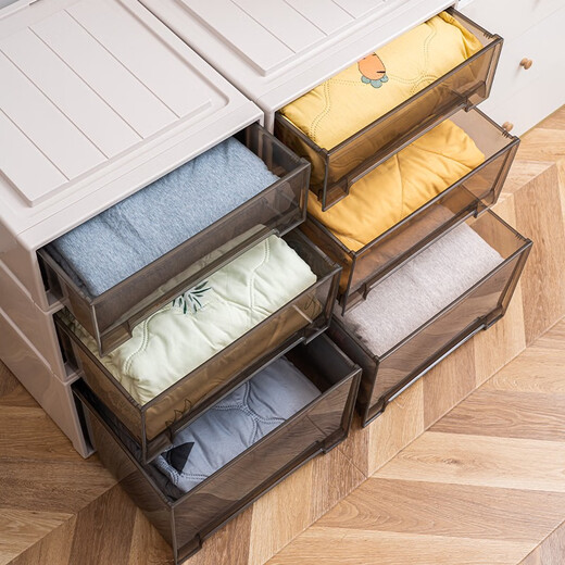 Rangec box plastic box clothes underwear finishing box transparent 37l3523 depth 47* width 35* height 23cm Special offer single package