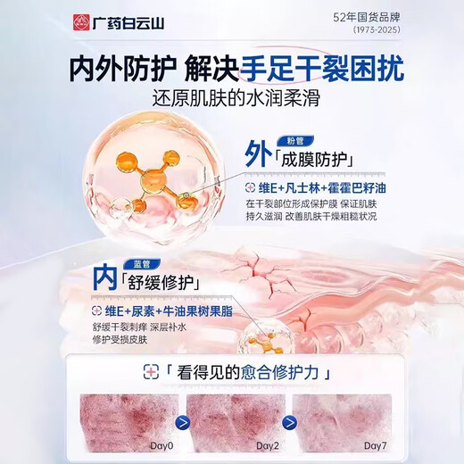 Baiyunshanwei E urea cracked rod foot crack cream heel dry crack crack anti-crack cream to improve rough hand and foot hand cream 30g