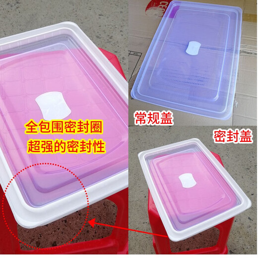 Rechteckige Plastik-Frischwachtbox für Kühlschrank, transparente großkapazität versiegelte Lebensmittelqualität Aufbewahrungsbox 3L Versiegelte Modell 9905 28*19*9 cm