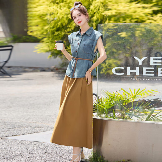 Ehangy Light Luxury nuevo vestido de verano para 2025 para mujeres, diseño de moda de moda y de moda