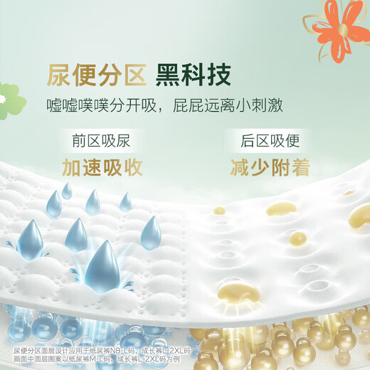 好奇（Huggies）心钻装小森林纸尿裤 婴儿拉拉裤成长裤尿不湿学步裤超薄透气 纸尿裤L40片(9-14kg)
