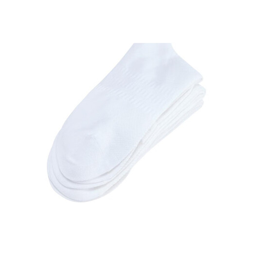 Chaussettes adidas occasionnelles chaussettes masculines chaussettes de femmes pour femmes et femmes quatre saisons universelles à trois paires chaussettes en sutume en sutume en sutume en coton polyvalent jc9273 / white xs