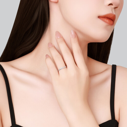 Chao Acer PT950 Platinum Diamond Ring Couple Ring Gift Platinum SRP42200086 Women's No. 13 Birthday