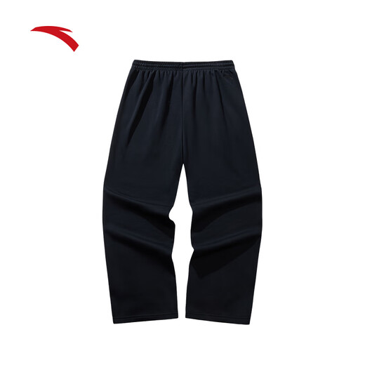 ANTA (ANTA) Kyrie Irving Series丨American loose drape sports trousers for men and women plus velvet wide-leg casual pants basic black-2M (girls are recommended to choose one size smaller)