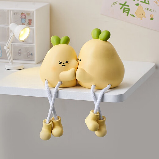 Kreative niedliche Stelzenpuppe Desktop Ornamente Cartoon Home Wohnzimmer Eingangsregal Dekoration Kindergeschenke Süße Avocado