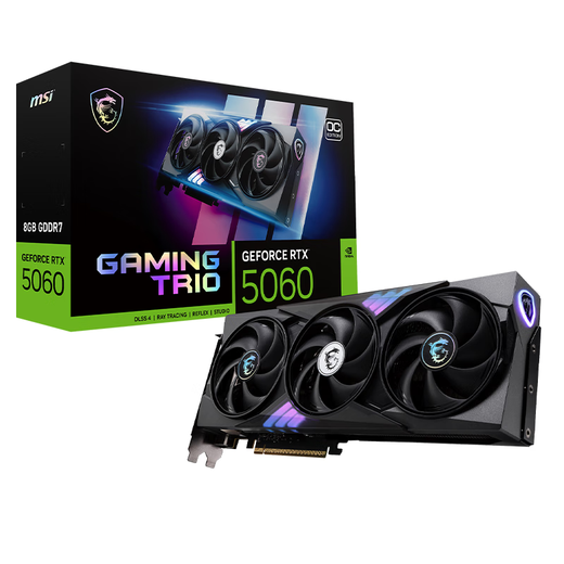 MSI GeForce RTX 5060 8G GAMING TRIO OC AI reasoning e-sports game design intelligent learning independent graphics card