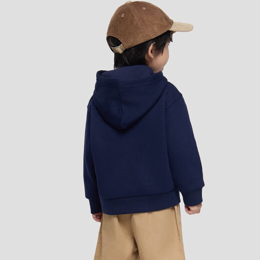 Gapu same style for boys and girls 2025 new autumn logo fleece pullover hoodie 804636