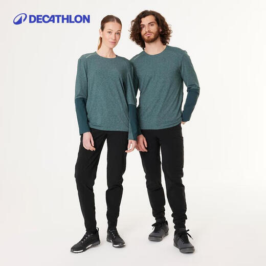 Decathlon cycling clothing mountain bike cycling clothing sweat-wicking loose sun protection long-sleeved sweatshirt L4439294