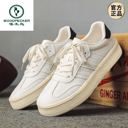 
Woodpecker versatile white shoes men's shoes ins couple trendy shoes boys white board shoes 2025 summer new casual white shoes 9920 white 45 men's style