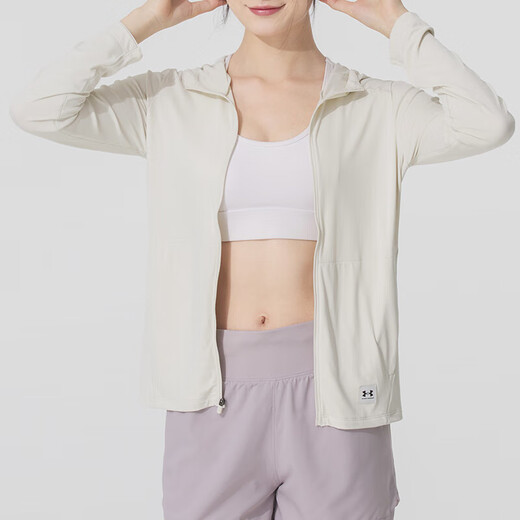Sous Armour Vêtements pour femmes 2025 Nouvelles vêtements de sport Running Fitness Fitness Contrôle de peau décontractée Cabinet veste veste 1390060-279 / Rock XS