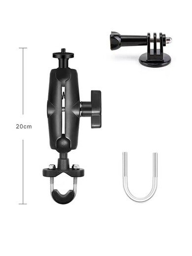 Juekou Yingshi Insta360 X3 sports panoramic camera riding accessories motorcycle handlebar Gopro fixed bracket white large diameter bracket