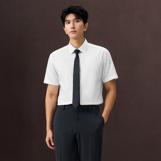 Hla Hailan Home Kurzärmel -Hemd Männer [DP Free Iron und Schnell trocken] Kragenleiter Shirt Männer 25 Sommer