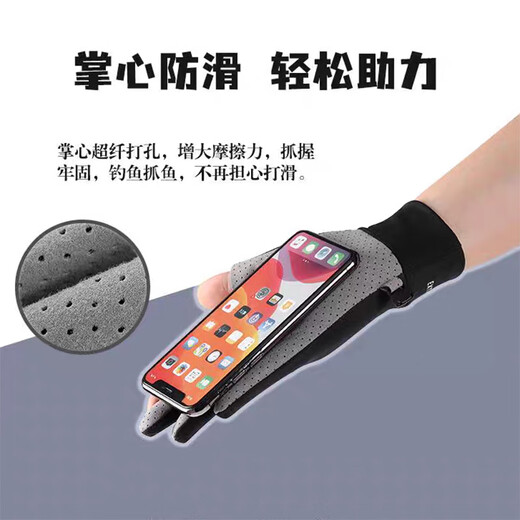 Colorful sun protection gloves for women, non-slip, quick-drying breathable summer thin finger-exposed ice silk fishing gloves outdoor cycling gloves men