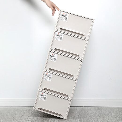 BEYZK thickened shoe box storage box solid color drawer-type dust-proof shoe plastic shoe box shoe cabinet simple shoe rack without assembly 1 piece 24.5x30.6x13.1cm