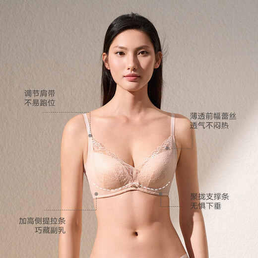 Mannifin Mannifin 2025 Été Femme confortable Gathering Gathering Bra Sexy Lace Soft Support Lingerie 20812434