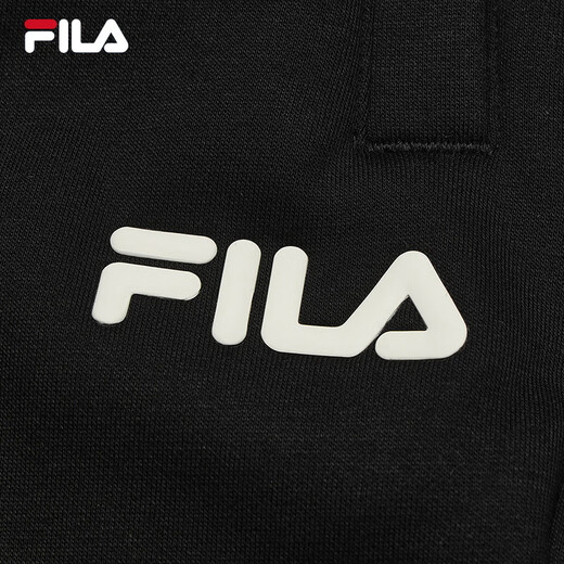FILA official knitted trousers 2025 autumn casual sweatpants men's loose cuffed sweatpants plus velvet