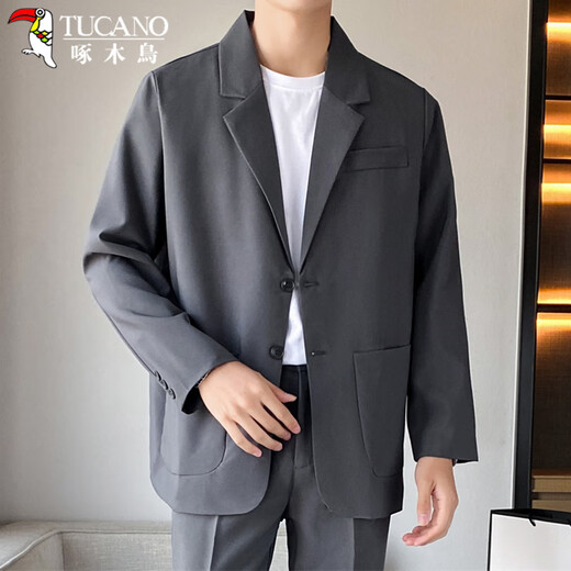 啄木鸟（TUCANO）西服男士商务休闲单西夹克职业正装西装外套伴郎新郎结婚礼服男装