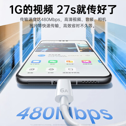 Kewo hot-selling 500,000+ charging cable type-C data cable 6A double-ended suitable for Huawei mate80 Honor Xiaomi Apple iPad super fast charge 120W100W88W66W