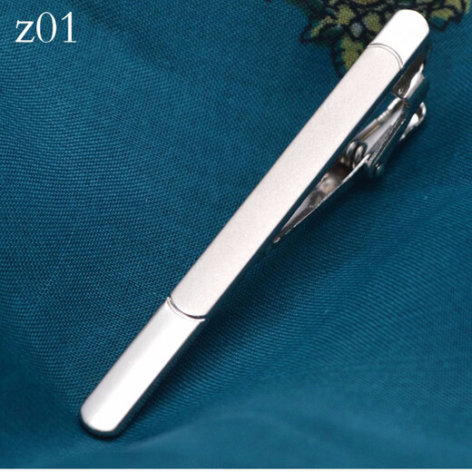 Mi Hong Miehone de ropa formal para hombres CLIP de corbata plateada Fashionable de moda simple y elegante versión coreana de la solapa de metal Negocio Silver Z17