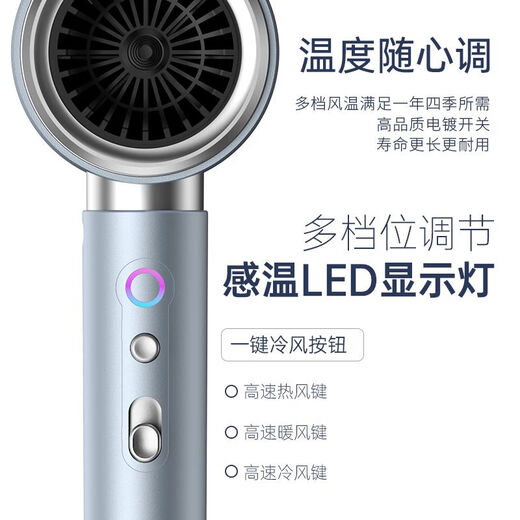 Sawang Germany Hair Dryer Household Silent Negative Ion Leafless High-speed Quick-drying Baby Barber Shop Constant Temperature Hair Dryer Hair Salon Hair Dryer Reifen High Power Does Not Damage Hair Silver 100% Authentic Warranty 2025 New Upgrade Silent Quick Drying 4.5 Billion Moisturizing Negative Ions