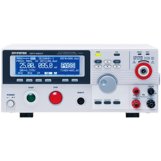 GPT-9901A Guígues de seguridad Aislamiento resistente a voltaje Probador de impedancia de puesta a tierra GPT-9902A/9903A/9904 GPT-9902A AC y CC resistente a voltaje