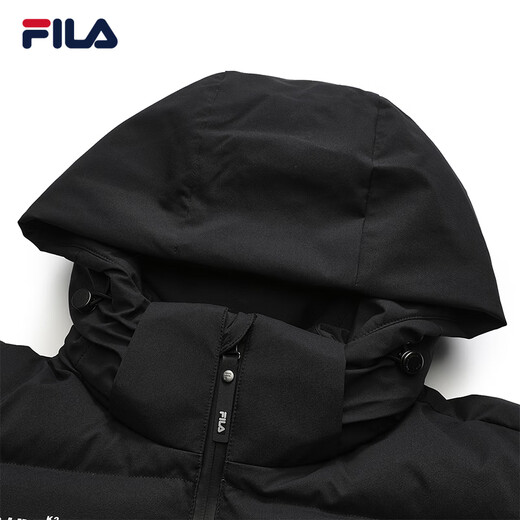 FILA official couple down jacket 2025 winter fashionable casual hooded top warm jacket for men and women