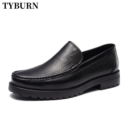 Tyburn Herrenschuhe Herbst und Winter Herrengeschäft formelle Lederschuhe Herren-Lederweichschäfer und Velvet Vaters Schuhe Dunkelbraun Vier-Jahreszeiten Model-E2T12108t 37