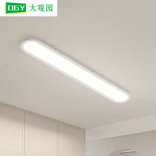 BOE [Official Flagship] Grand View Garden Aisle Light Corridor Light LED Ceiling Light Modern Simple Nordic OCC 32W 3892-Walnut Color 80cm-Medium
