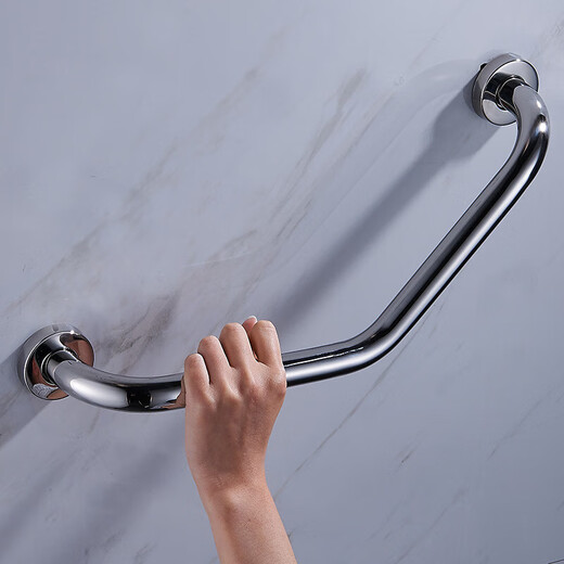 Das gleiche Modell ist für Shengriijia Copper Badezimmer Sicherheit Nicht-Schlupf-Handlauf-Toilette Badezimmer Behinderte Person Barriere-freie Anti-Rutsch-Pull 9272C Chrom-plattierter Kupfersitz kleiner Drei-Bent-Handläufe