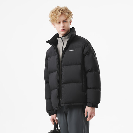 Tambor Puff Daunenjacke Herren und Damen Kurzer Stehkragen Sport Brotjacke 25 New Style 5560331D Schwarz 175