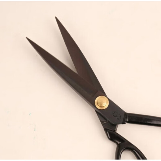 Wang Wuquan scissors, tailoring, sewing scissors, forged cutting, clothing scissors, household 9-inch 12-inch black steel rust-proof Wang Wuquan 4201-H/L rust-proof 12-inch yarn scissors wooden ruler