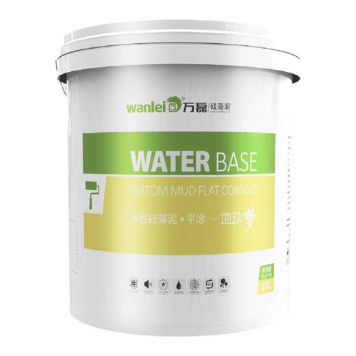 Ni Zhier customized Wanlei water-based flat-coated diatom mud paint indoor air purification household diatom mud paint latex diatom mud mud PT-1396 (100g) 22.5kg