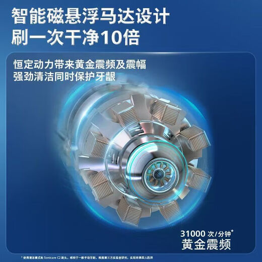 飞利浦PHILIPS电动牙刷HX9911/9912/9924钻石系智能声波震动原装正品情侣款礼物 HX991黑+杯充+替代刷头*4【无盒