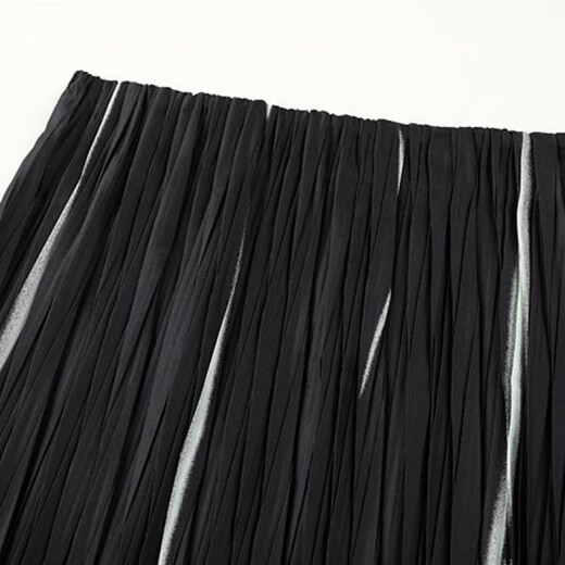 Le même style que 2025 printemps nouveau style à la mode et polyvalente jupe en milieu de longueur pour les femmes 3522 Daisy Stripes gris xl