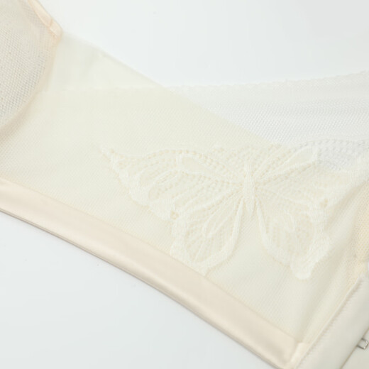 Embry Shopping Mall Same Style Light Luxurious Butterfly Lace Wireless Comfortable Women's Push-Up Bra EB01070 Gift Beige BGE 75B