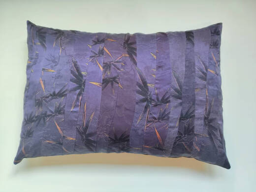 XMSJ mulberry silk single veil patchwork pillowcase pillowcase cushion cover core-free 1048*48cm