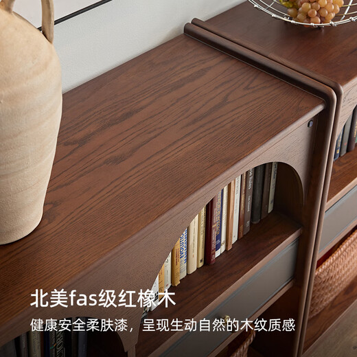 Golgovogar living room half wall bookcase French retro style solid wood low bookcase display cabinet storage side cabinet medieval 1.6 mgar half wall bookcase